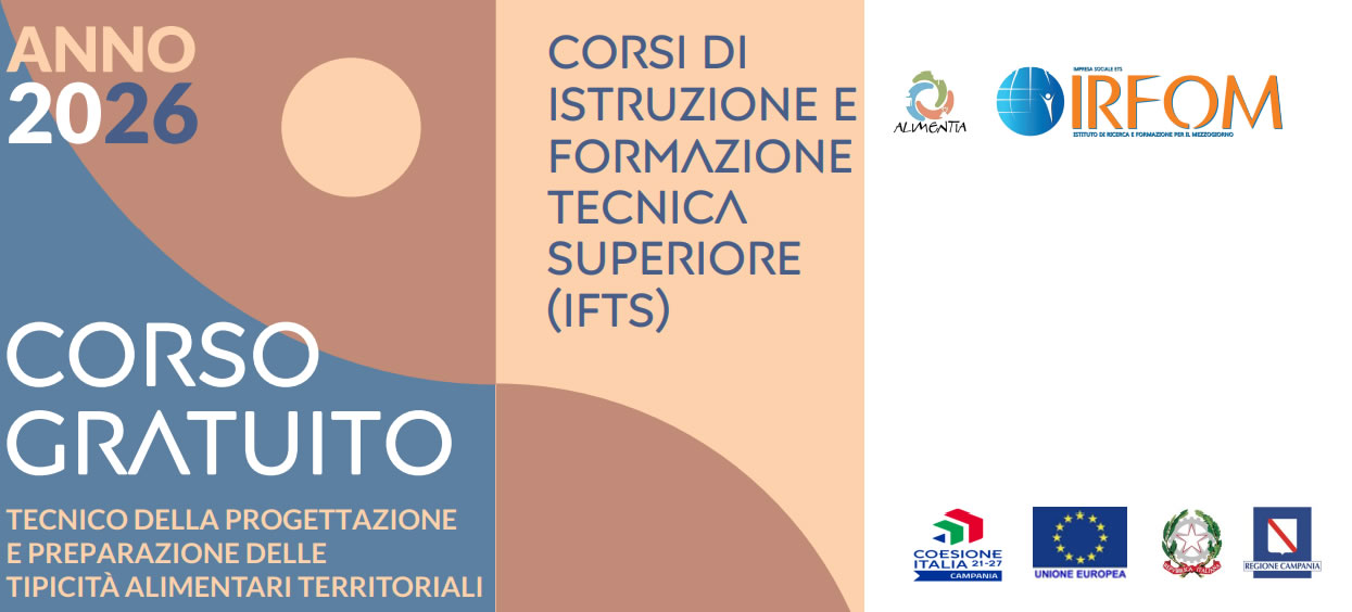Al via il corso IFTS 2026 per Tecnico delle tipicità alimentari territoriali